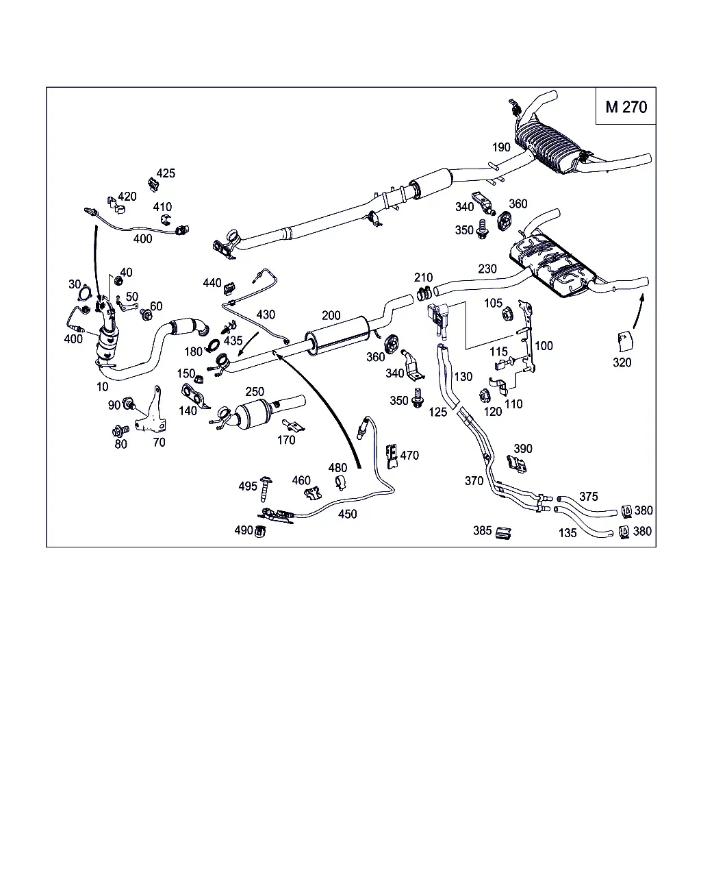 Exhaust system diagram