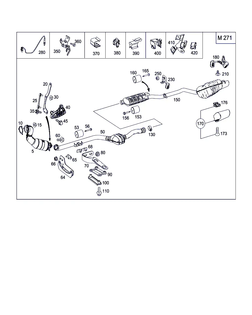 Exhaust system diagram