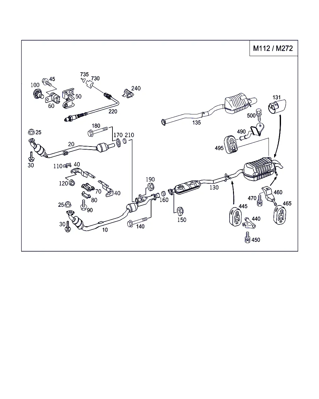 Exhaust system diagram