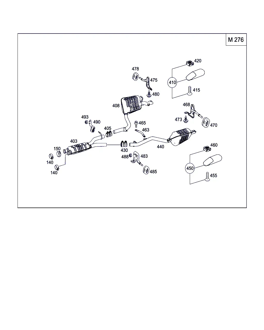 Exhaust system diagram