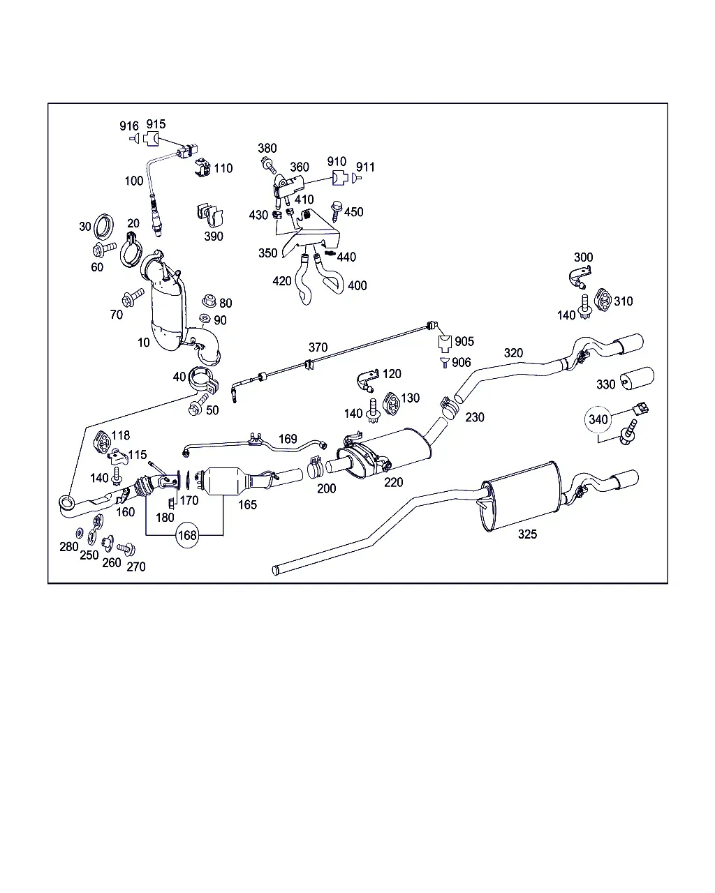 Exhaust system diagram