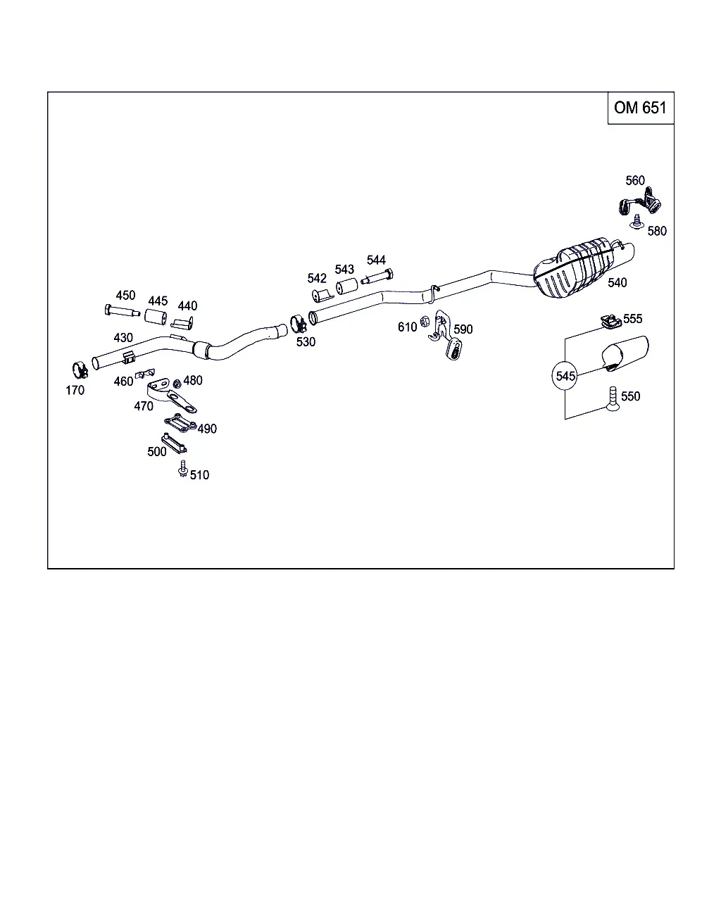 Exhaust system diagram