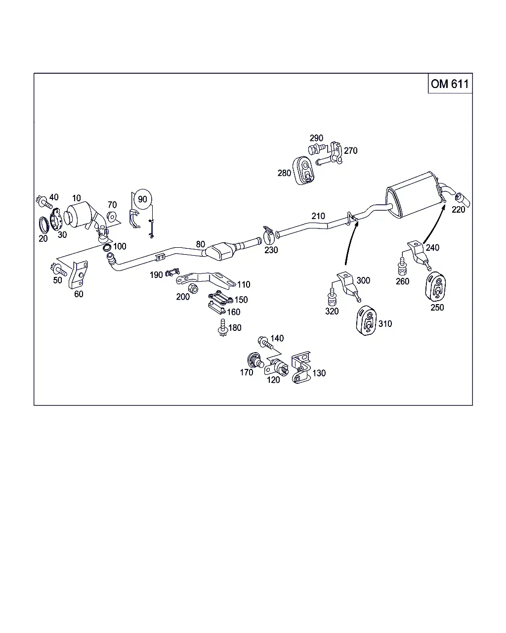 Exhaust system diagram