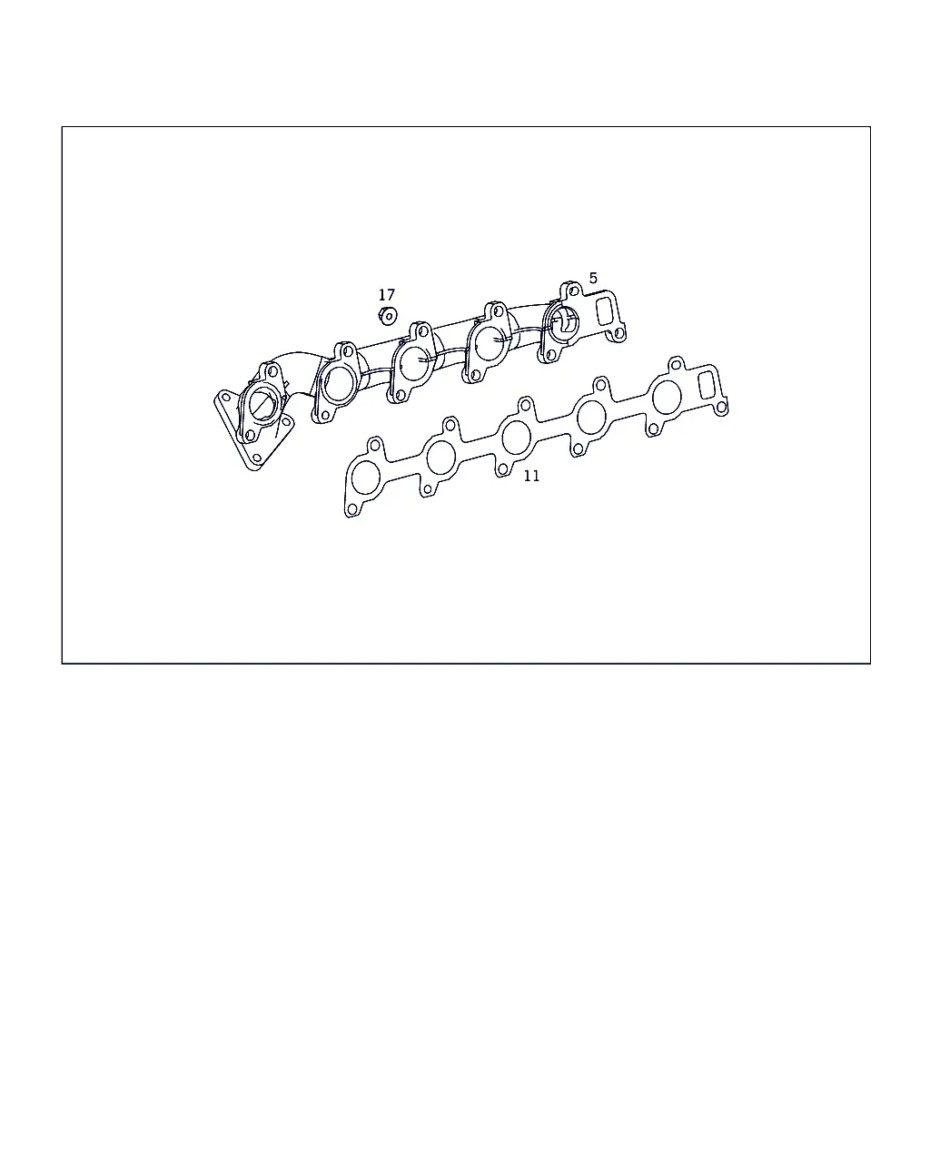 Exhaust manifold diagram