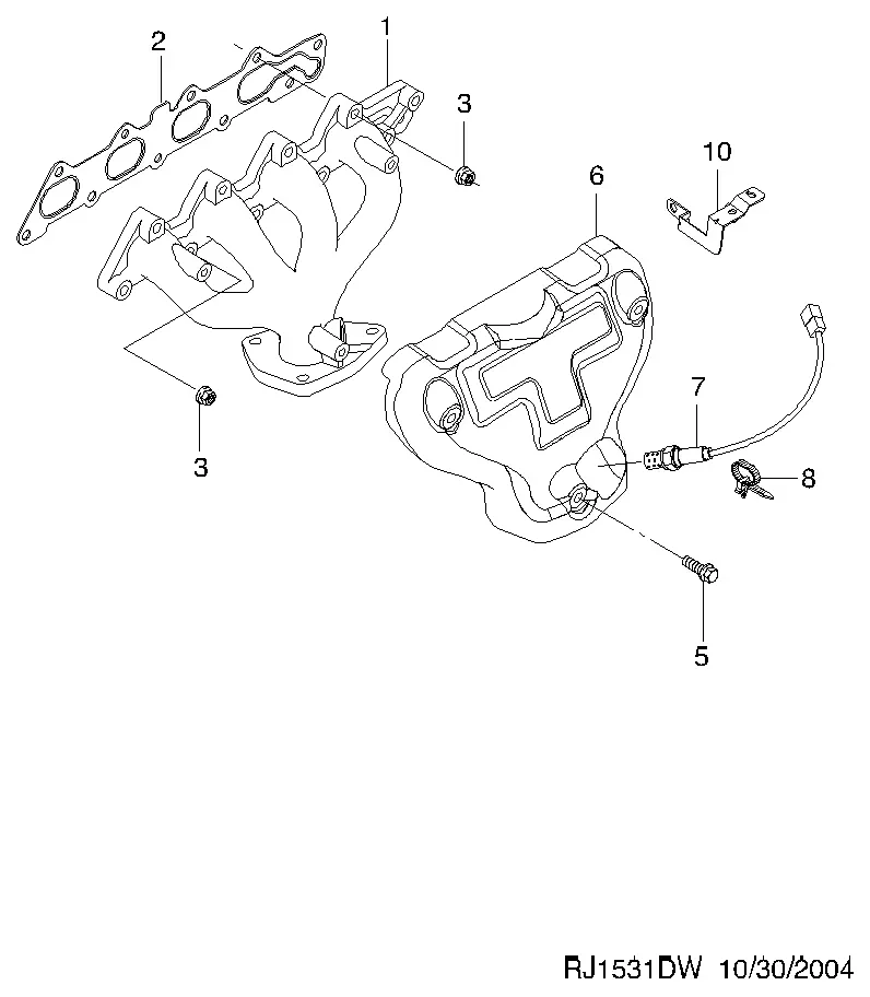 Exhaust Manifold diagram