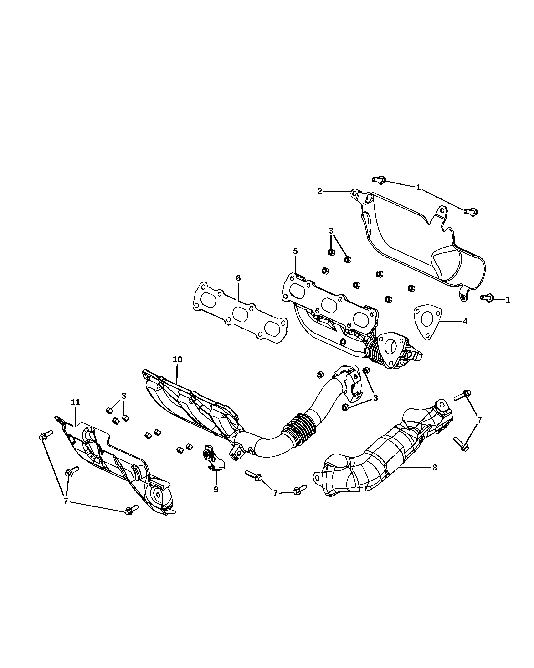 Exhaust Manifold diagram