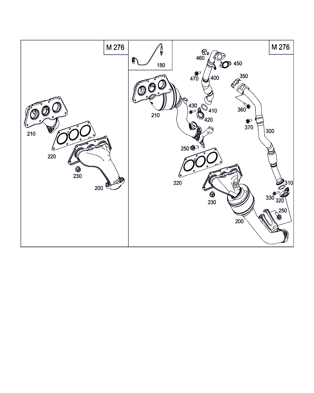 Exhaust manifold diagram