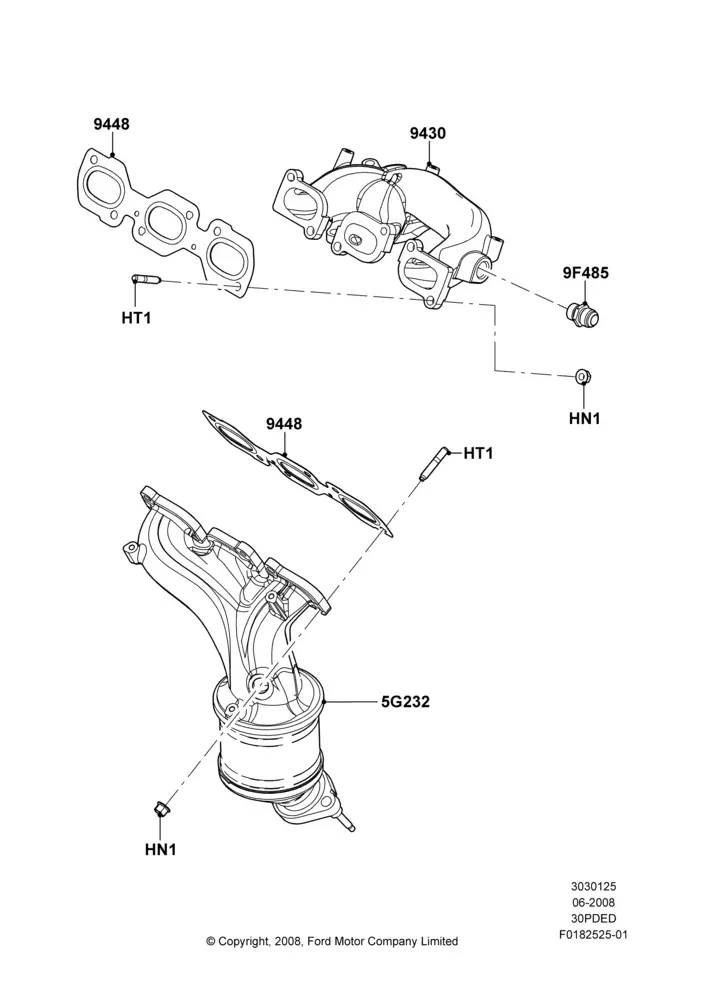 Exhaust Manifold diagram