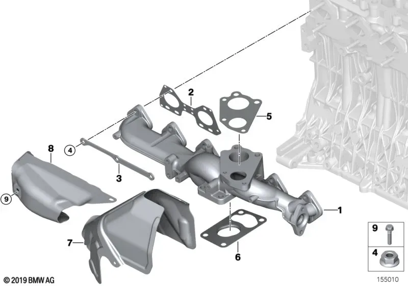Exhaust Manifold And EGR diagram