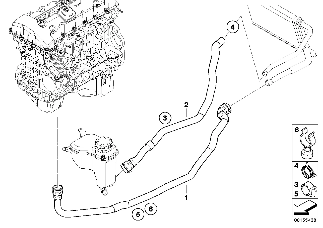 Heater hoses diagram