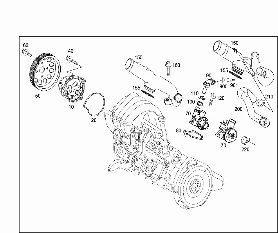 Water pump diagram