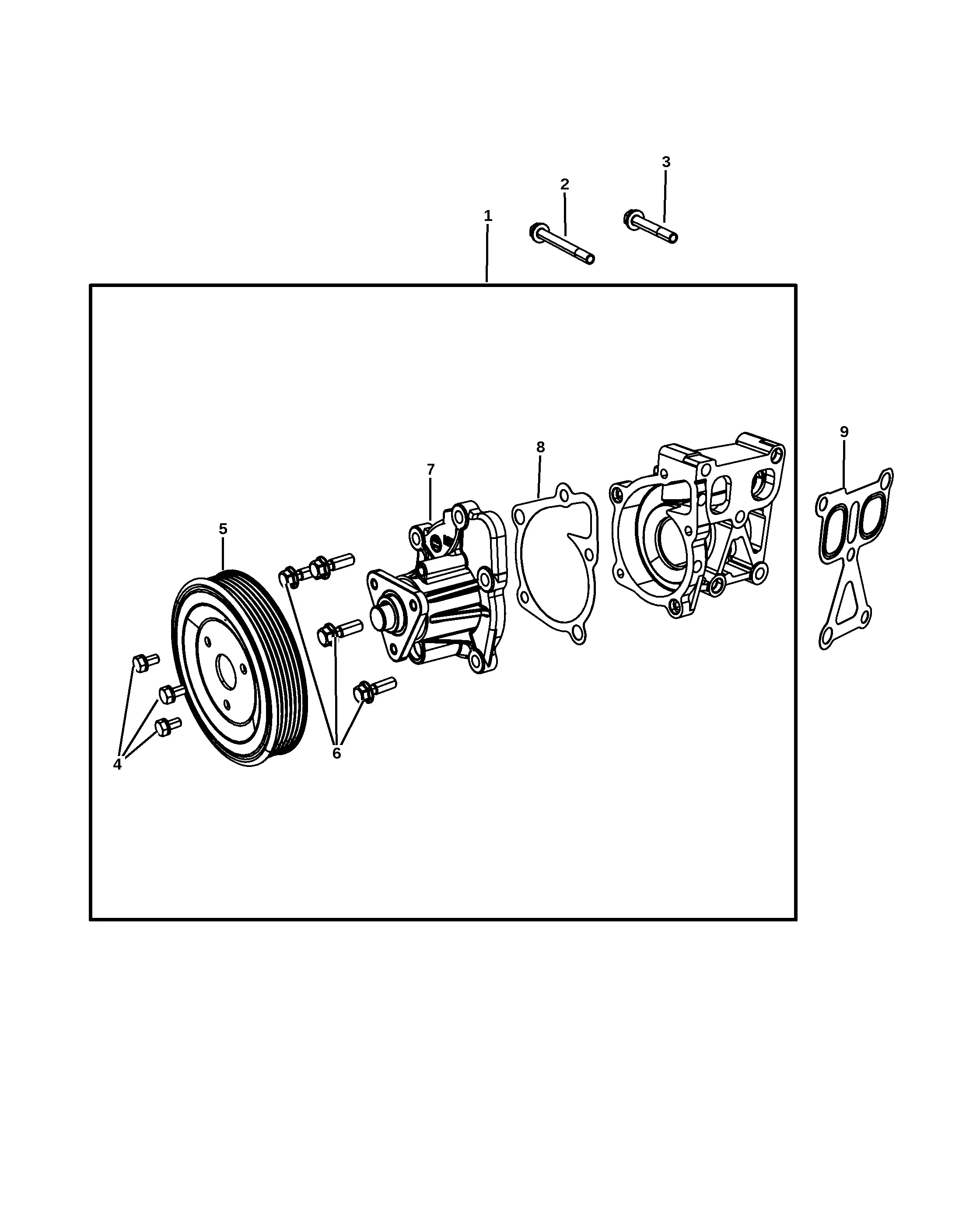 Water pump diagram