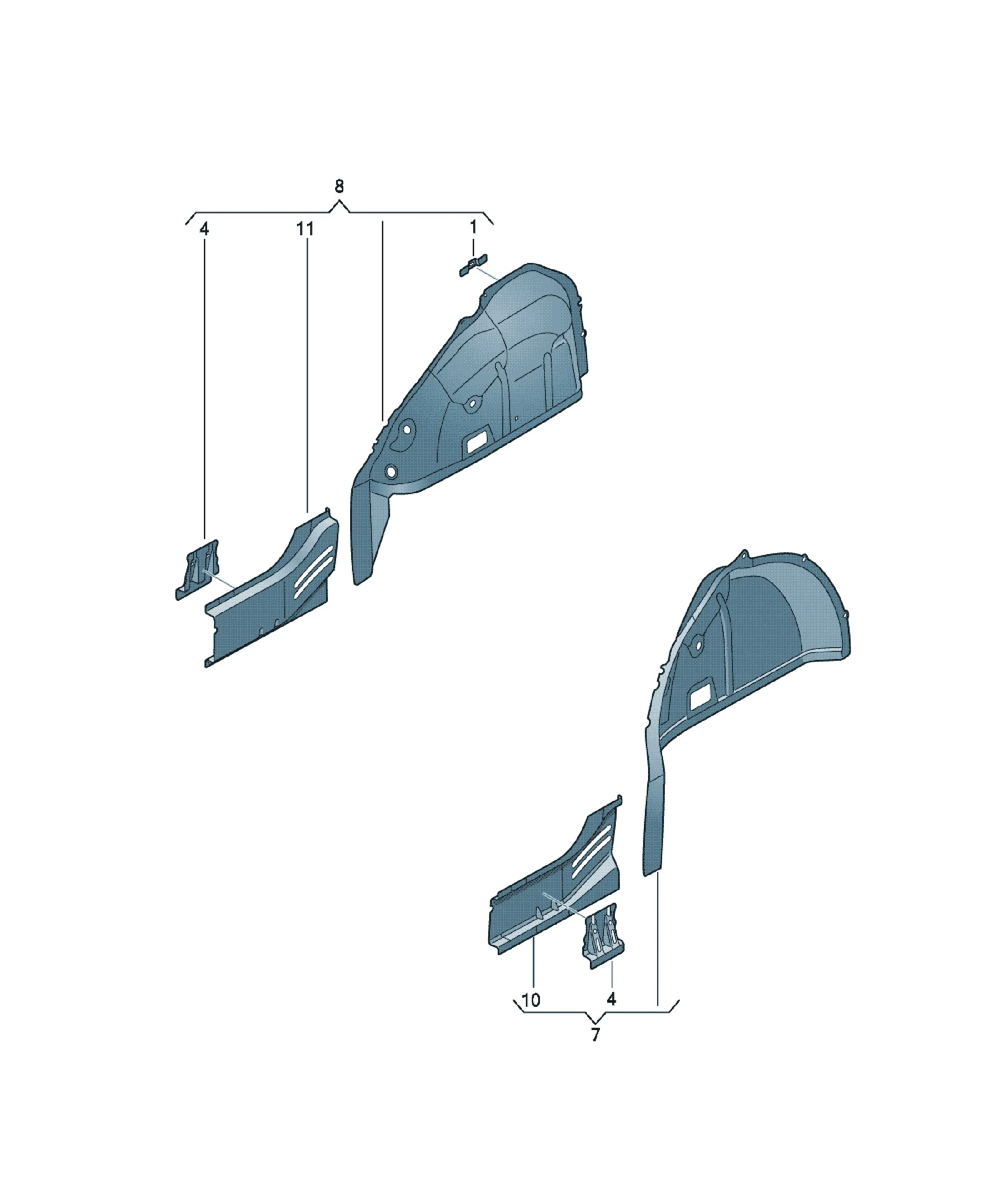Wheel housing diagram