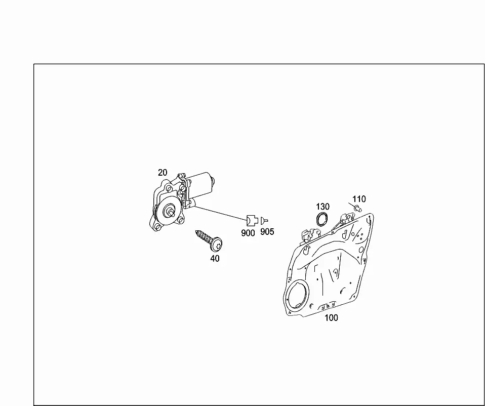 Window regulator motor diagram