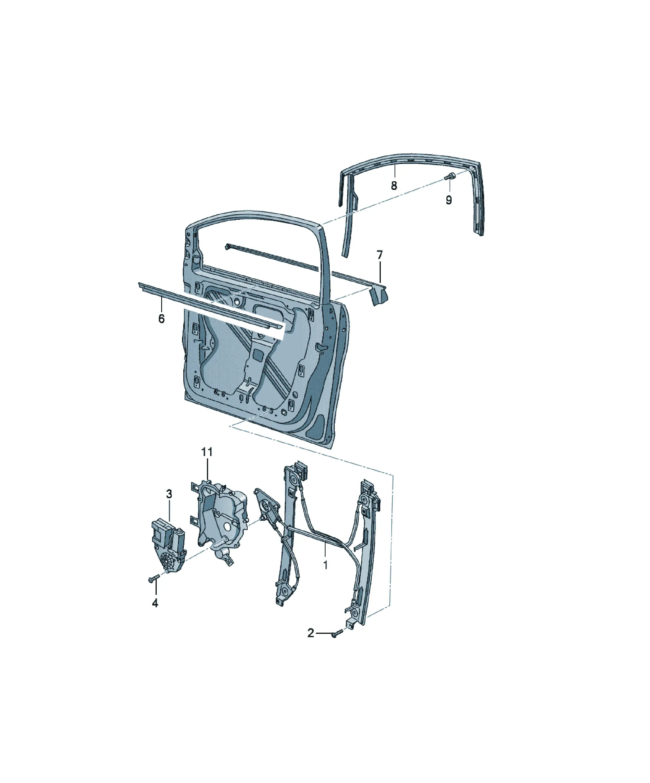 Window regulator diagram