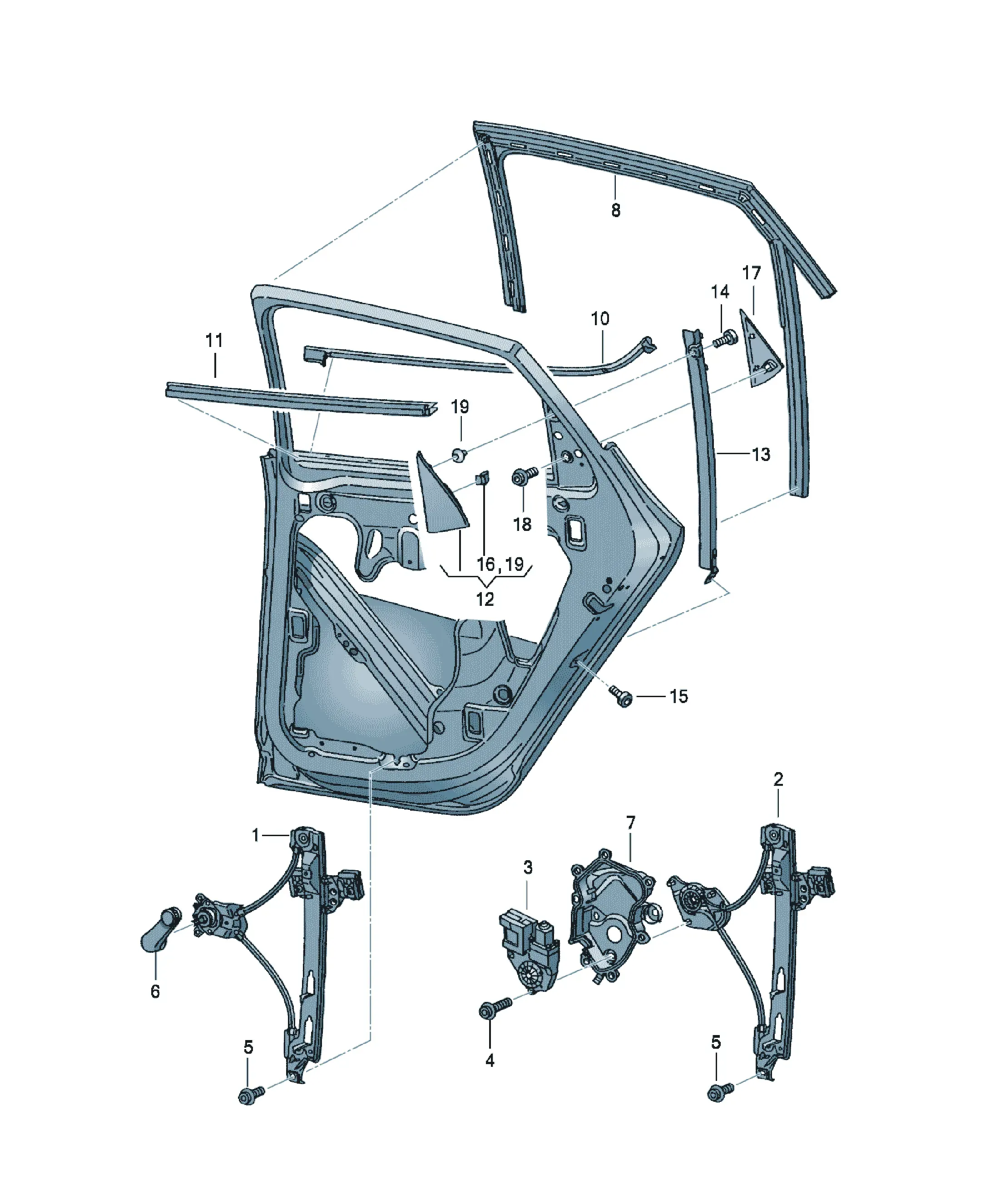 Window regulator diagram