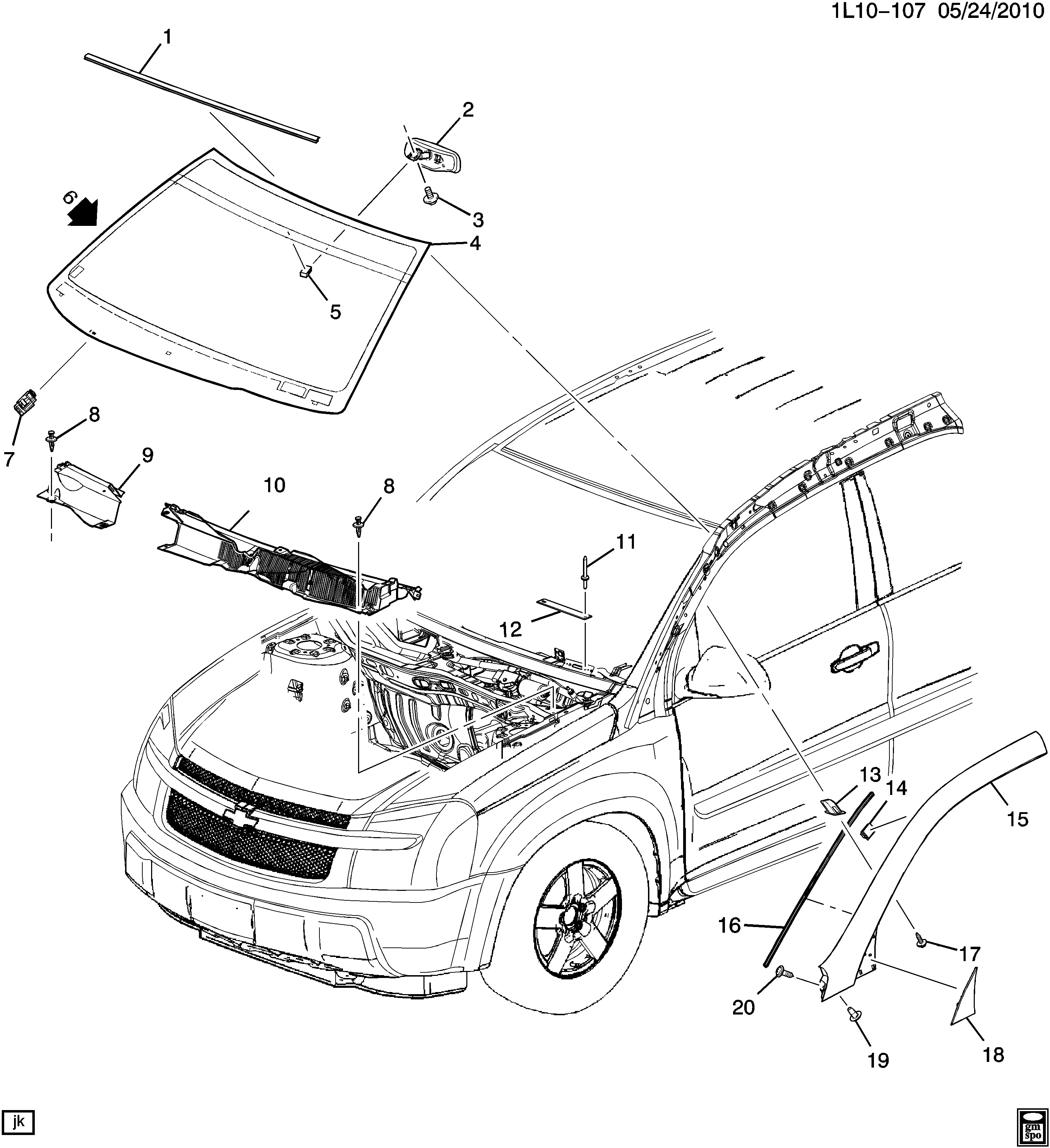 Windshield diagram