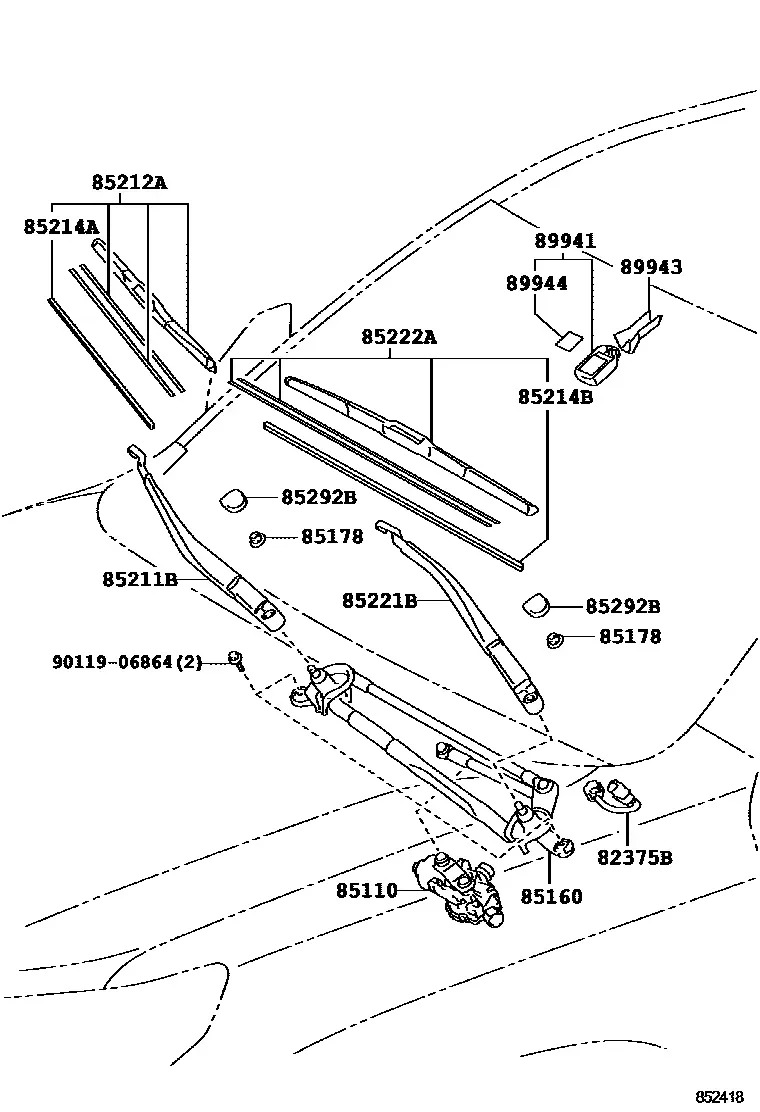 Windshield wiper diagram