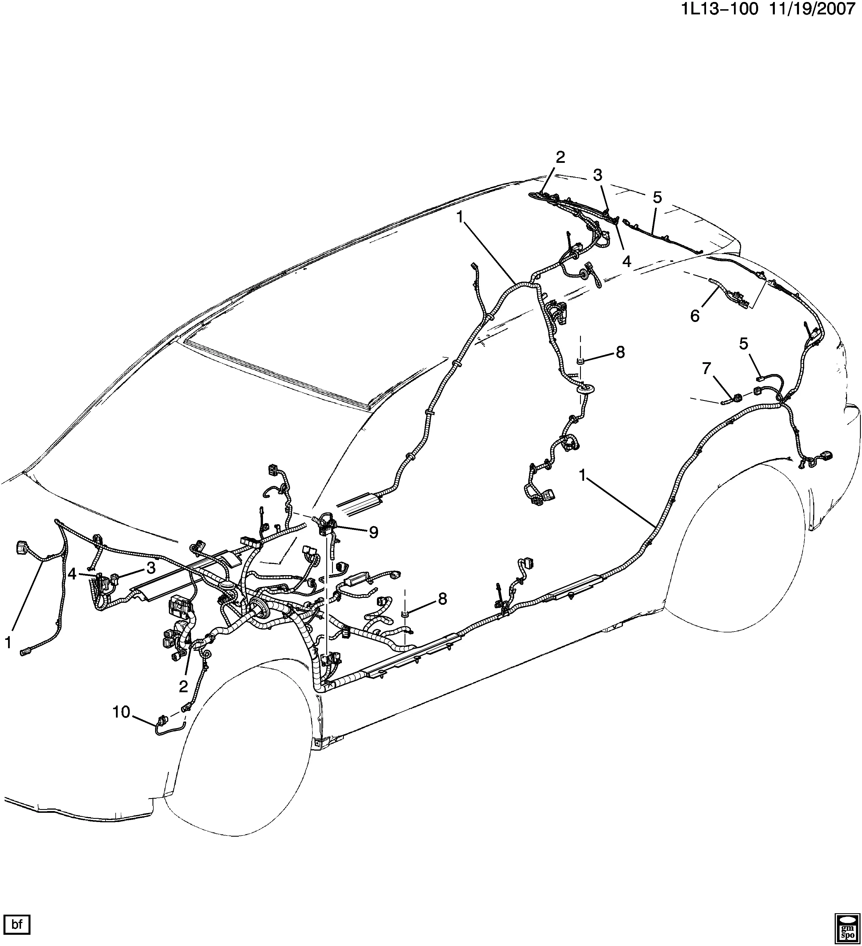 Body wiring harness diagram