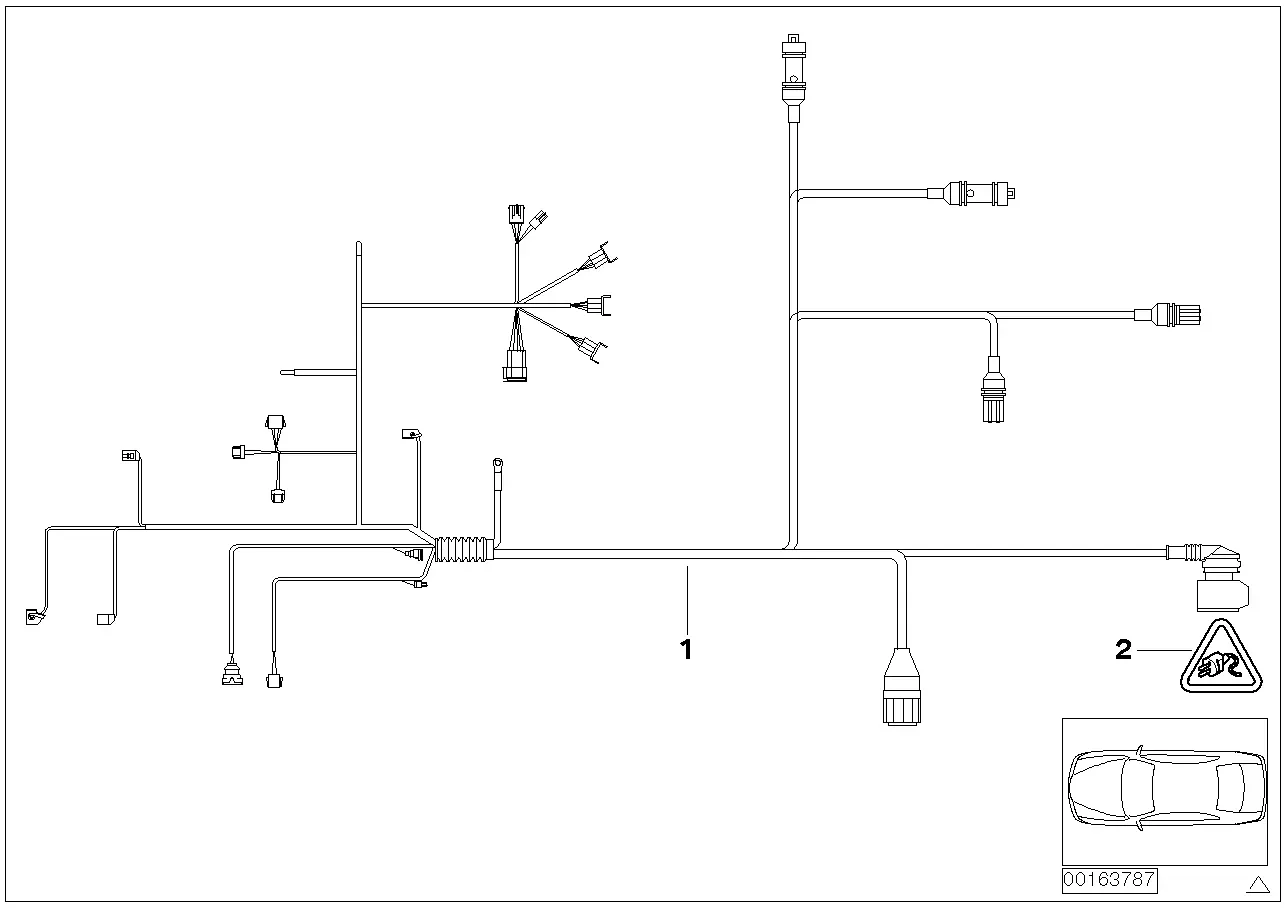 Engine and transmission wiring harness diagram