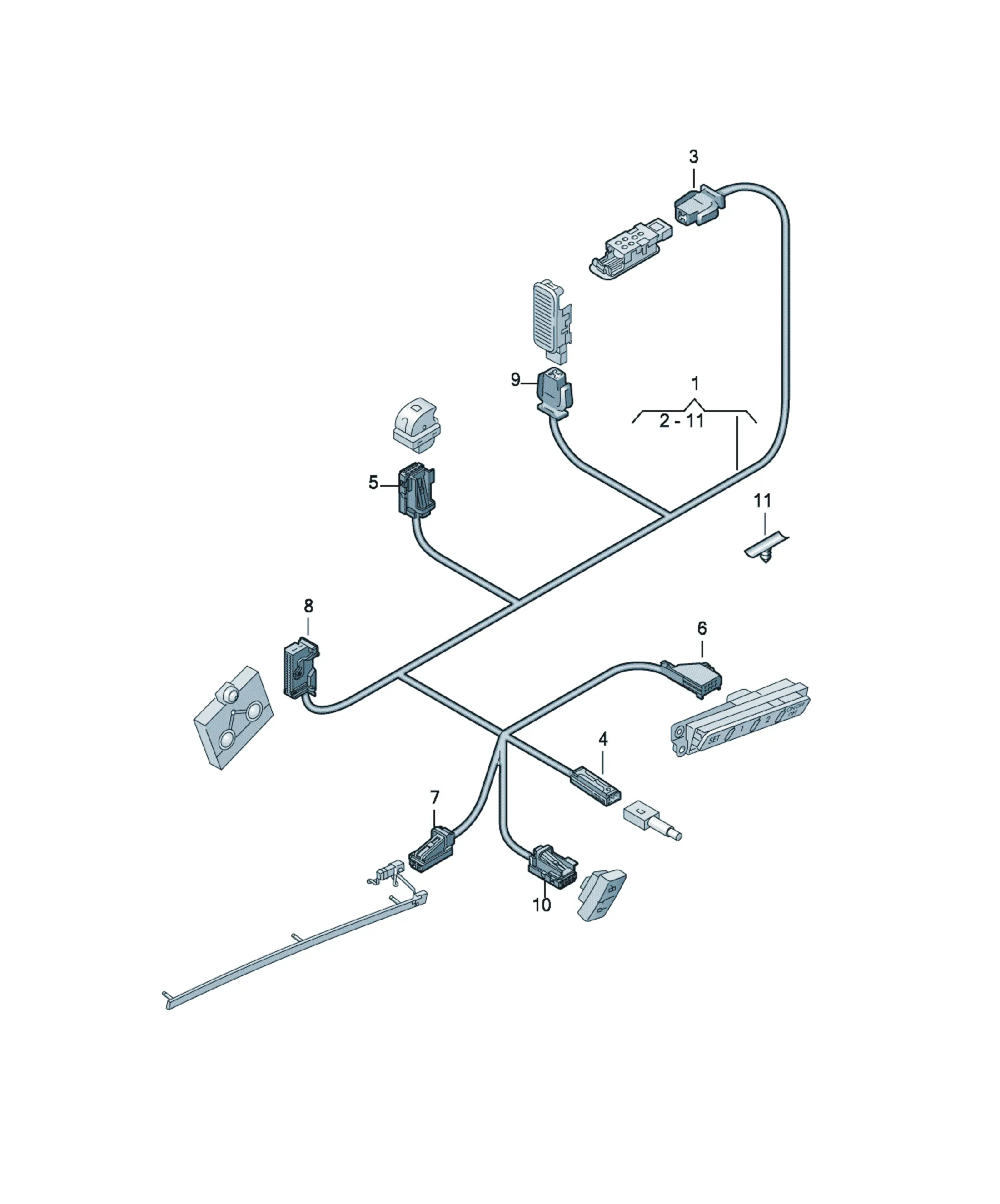 Door wiring harness diagram