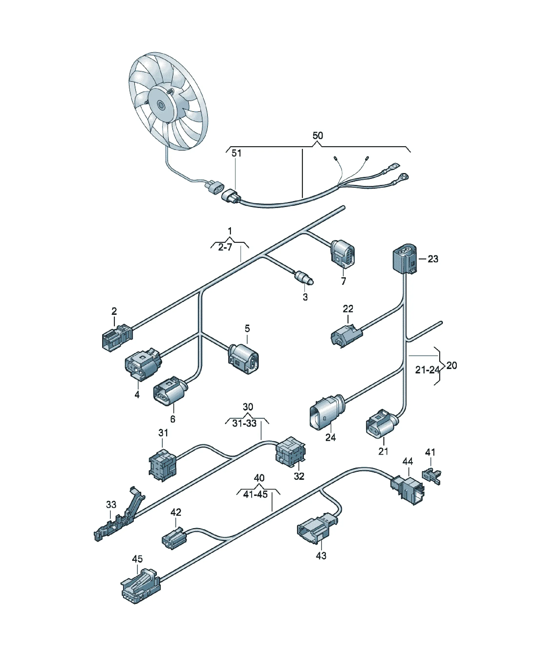 Lighting wiring harness diagram