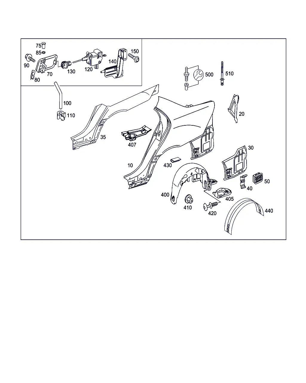 Заднее крыло diagram