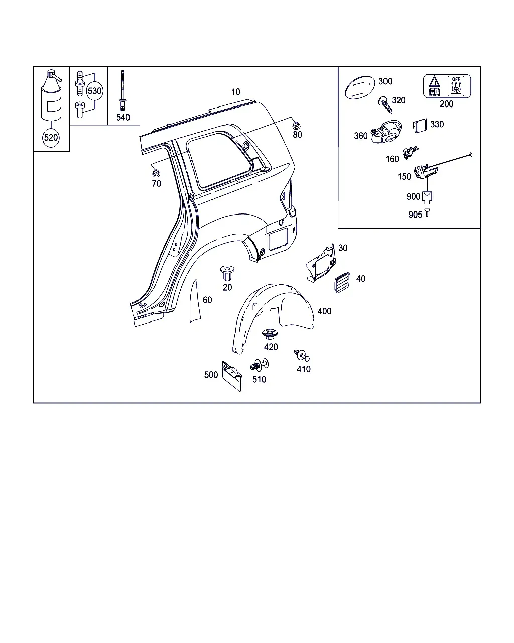 Rear Fender diagram