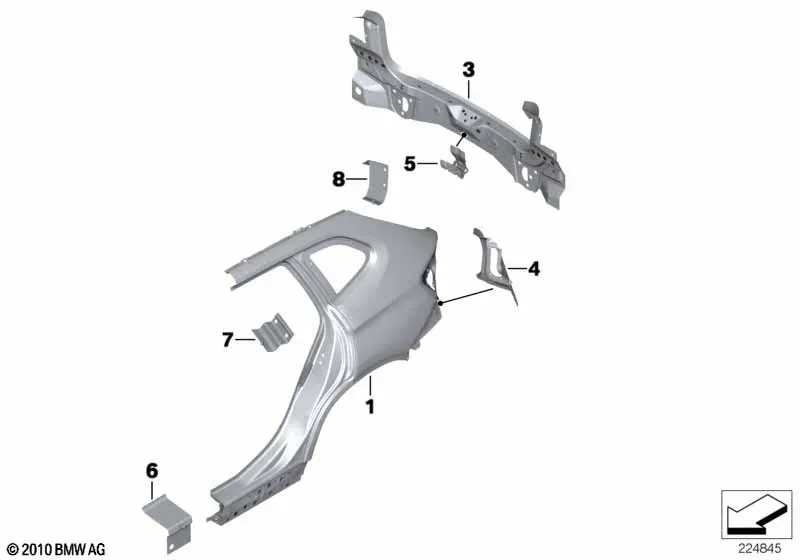 Rear Fender and Trim diagram