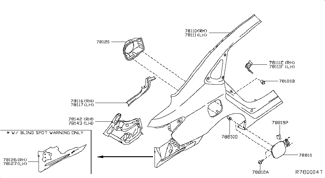 Rear Fender and Fittings diagram
