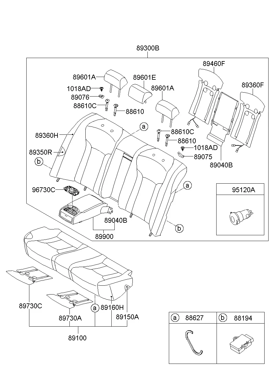 Rear Seat diagram