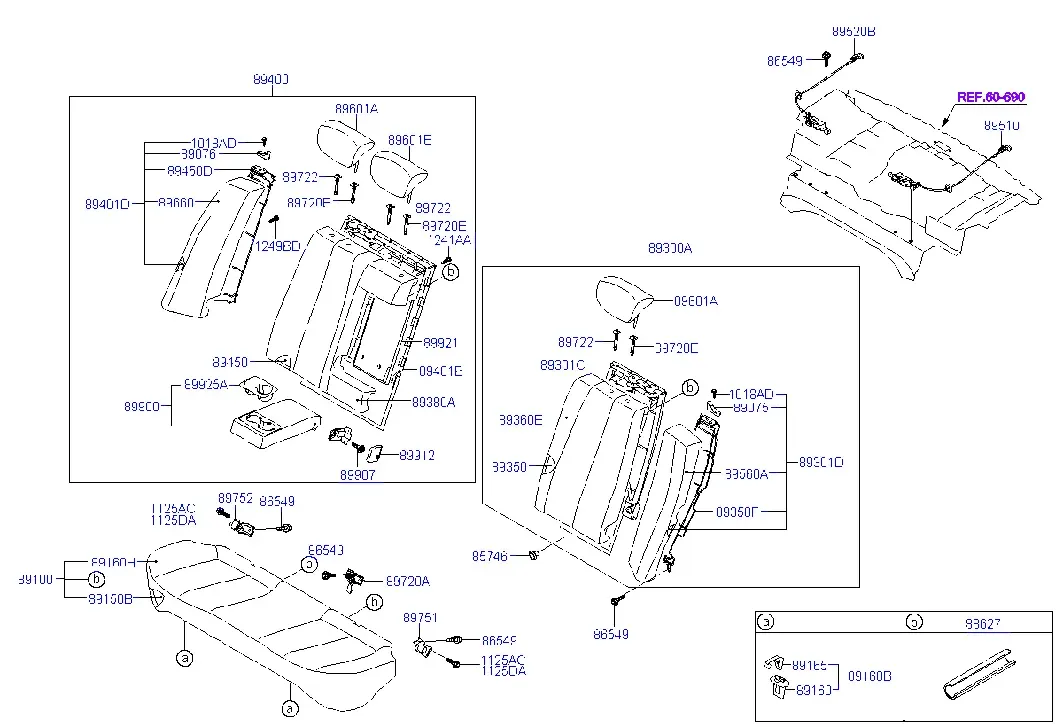 Rear Seat diagram