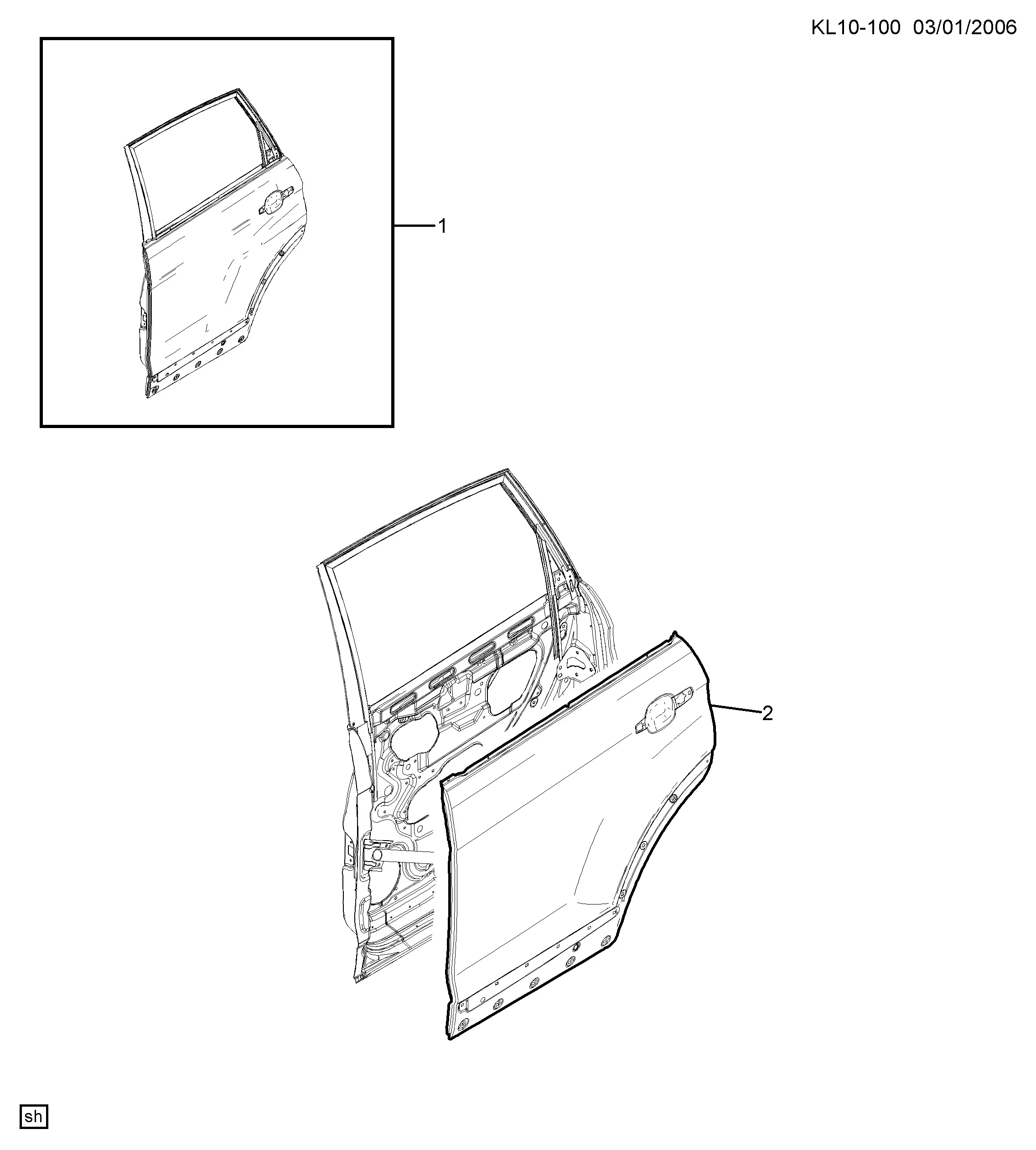 Rear Side Doors diagram