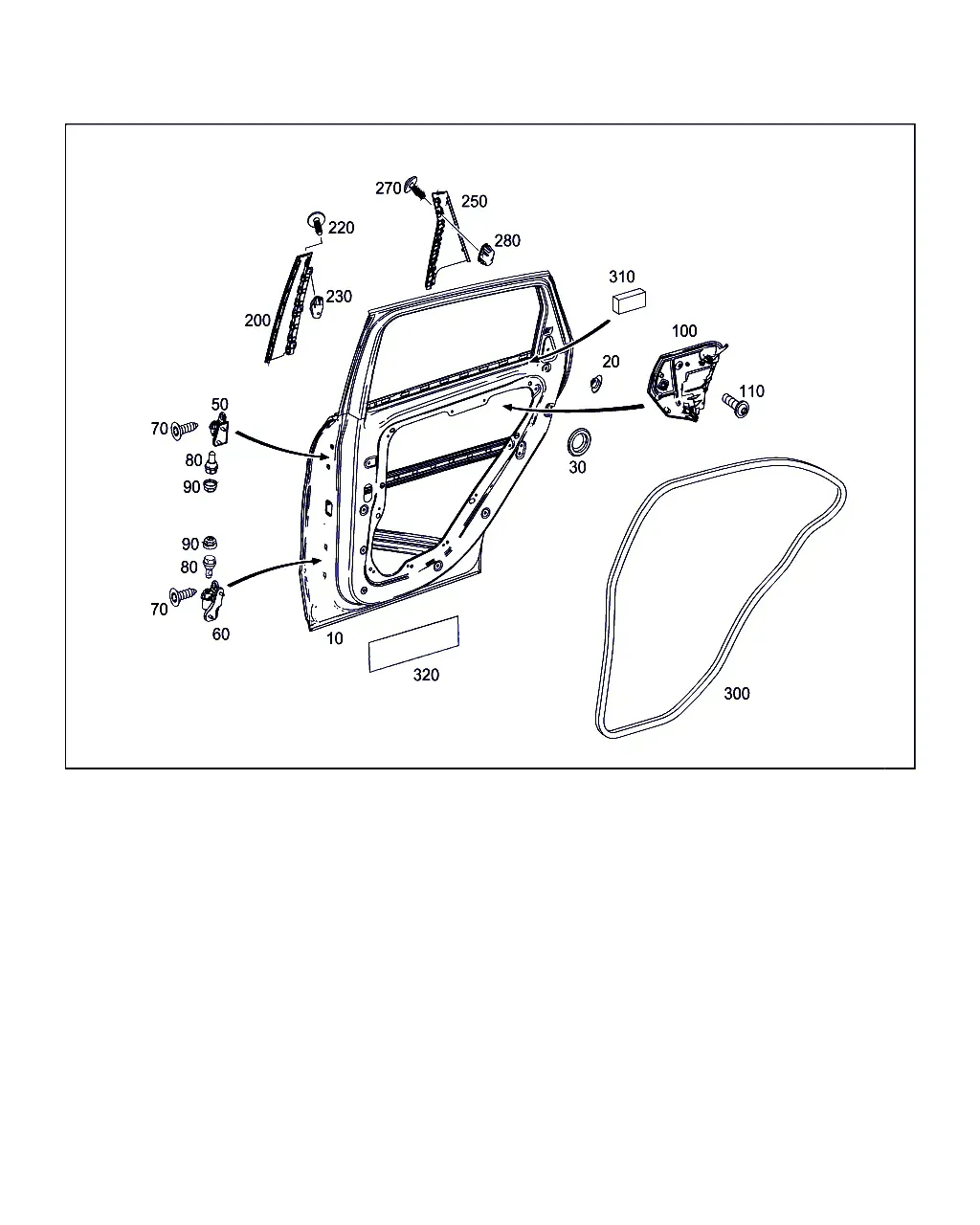 Rear door diagram