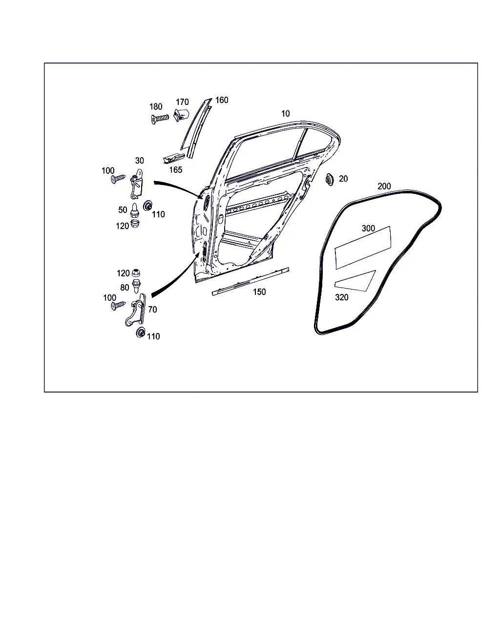 Rear door diagram