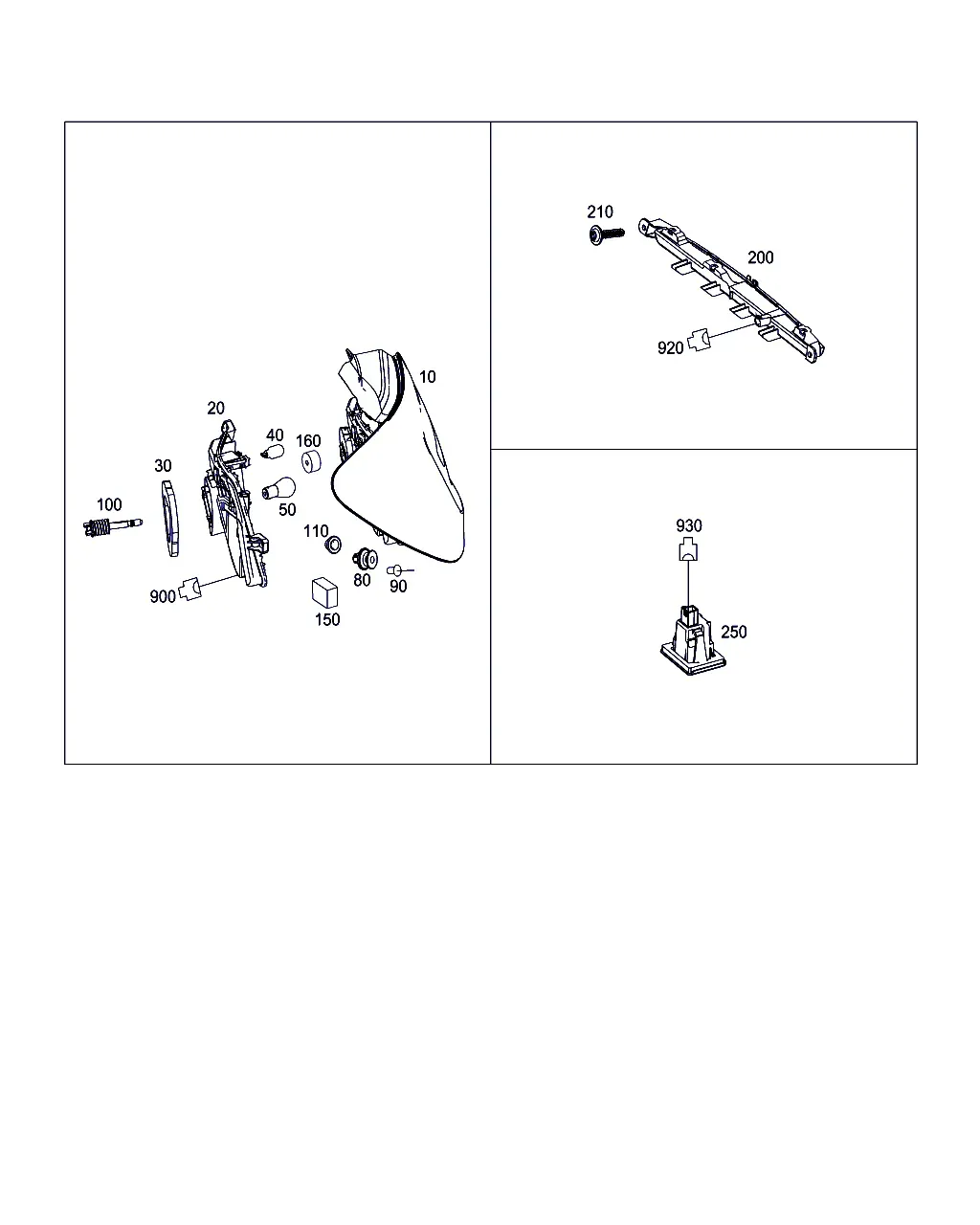 Задние фонари diagram