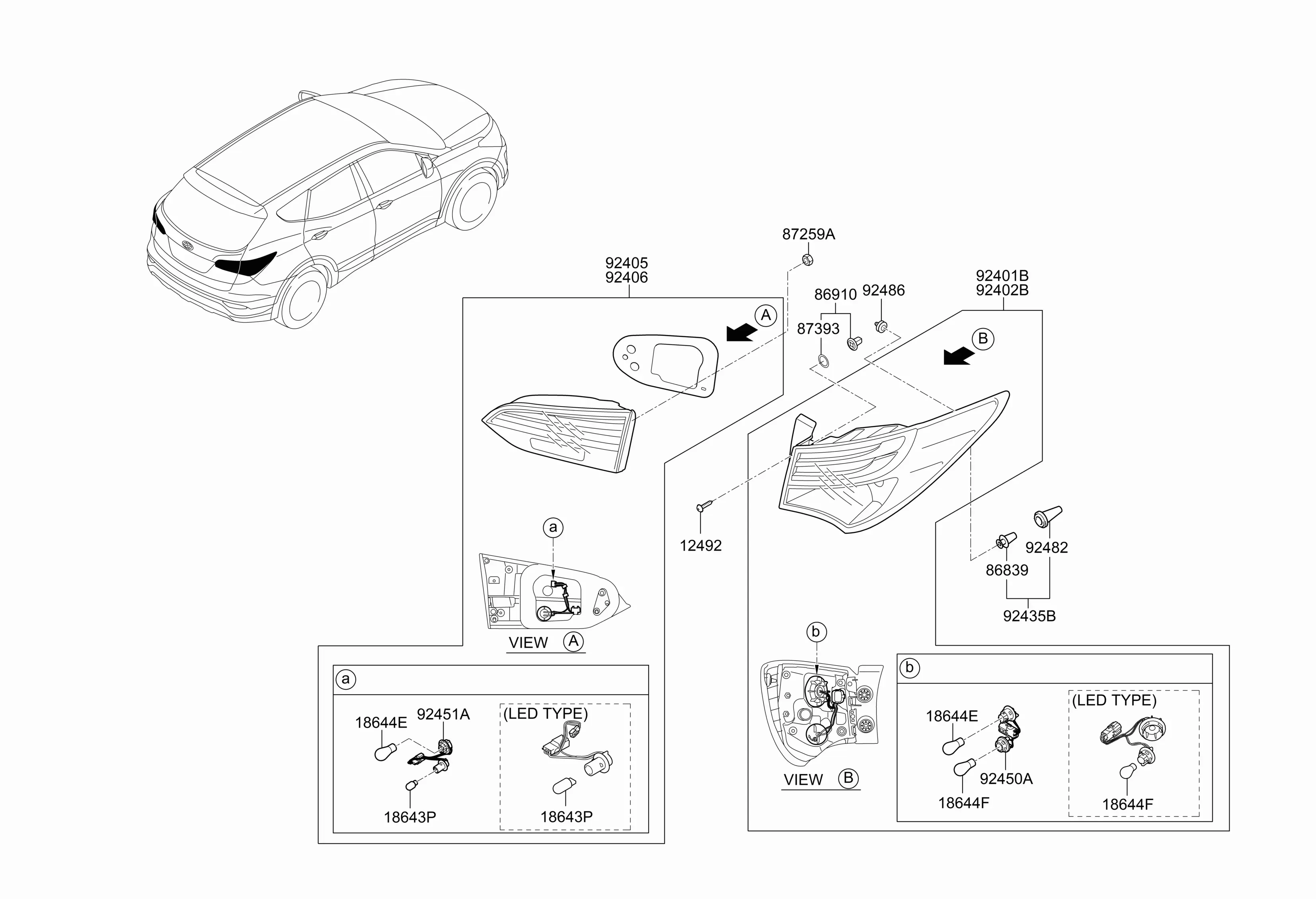 Rear Combination Lamps diagram