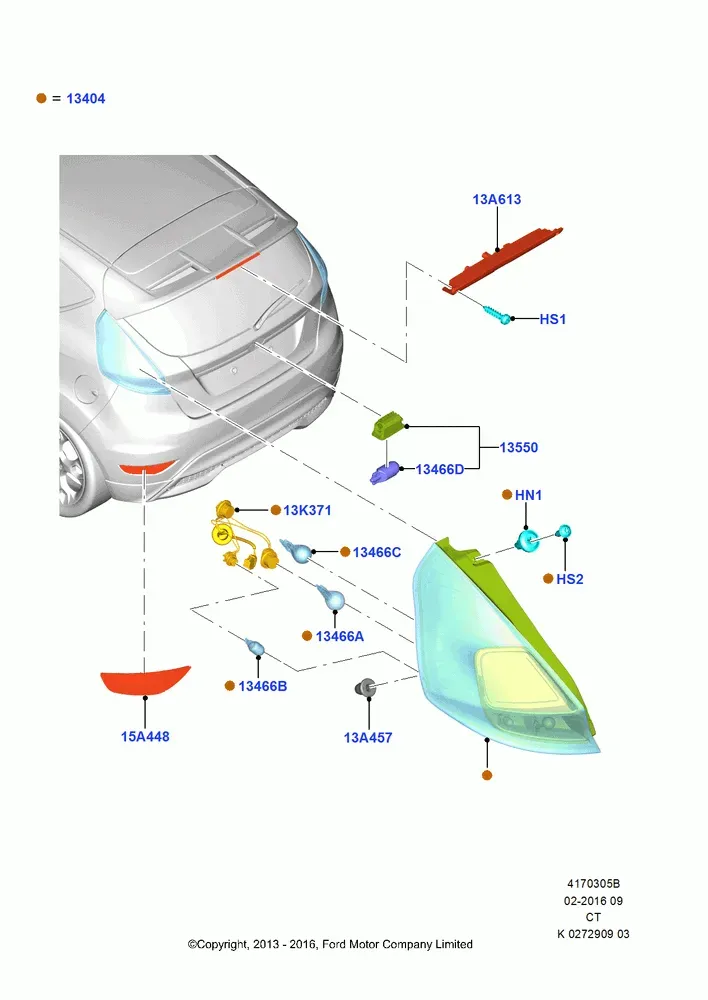 Rear Lamps diagram