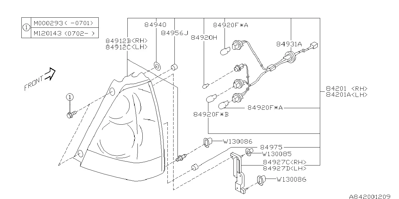 Rear Combination Lamps diagram