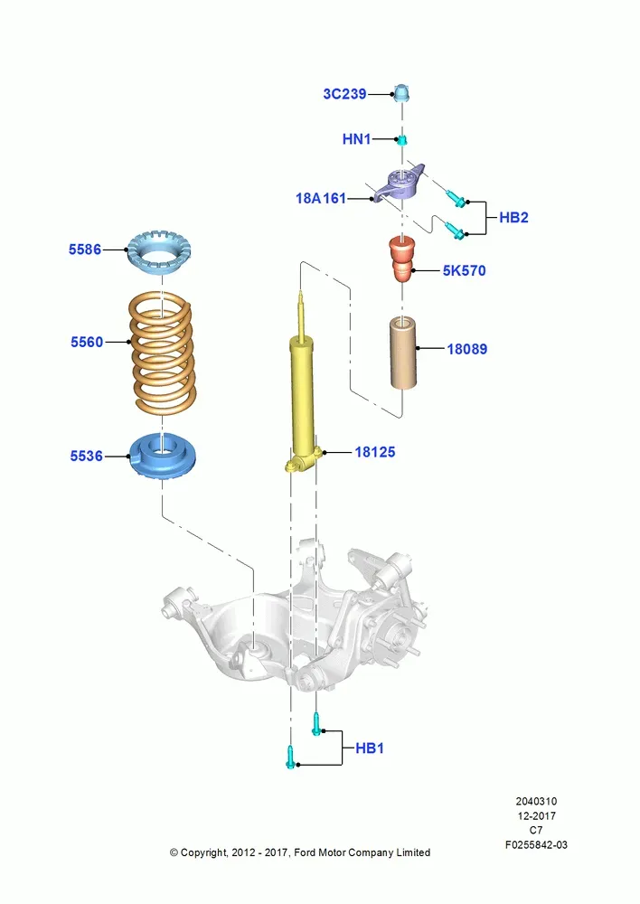 Rear suspension diagram