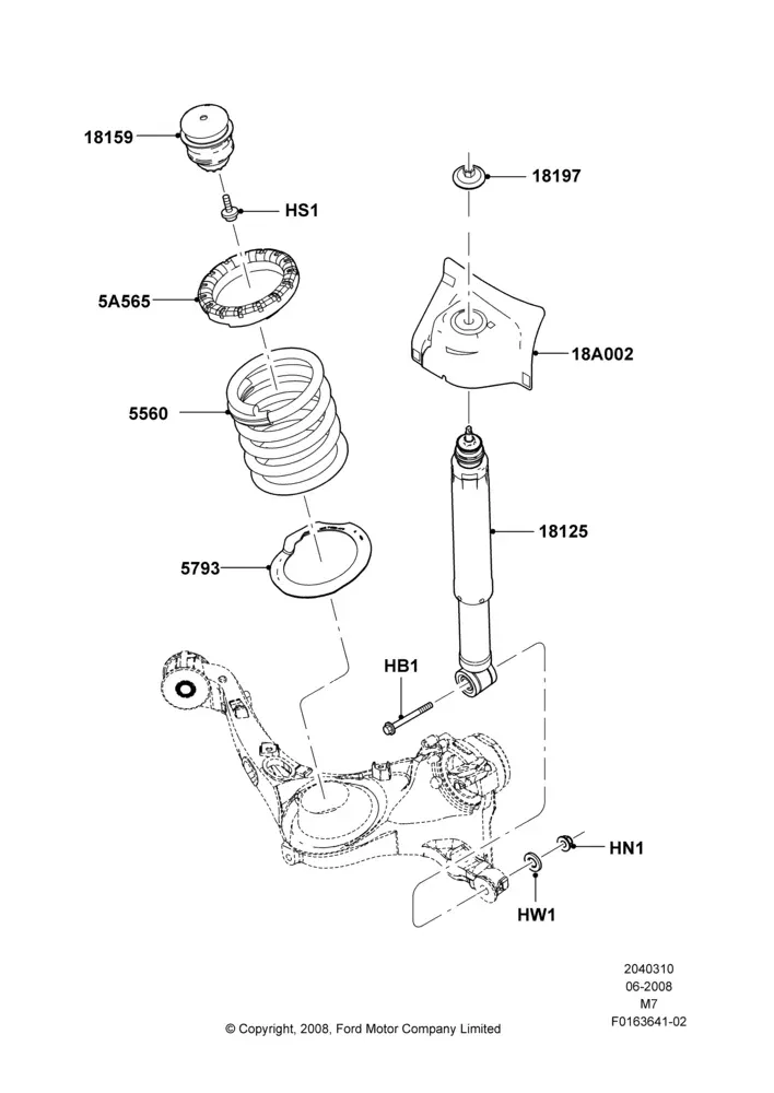 Rear Springs and Shock Absorbers diagram