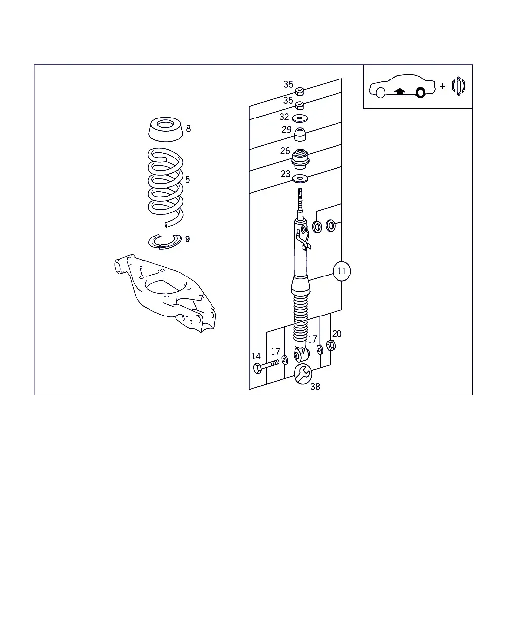 Rear Springs and Suspension diagram
