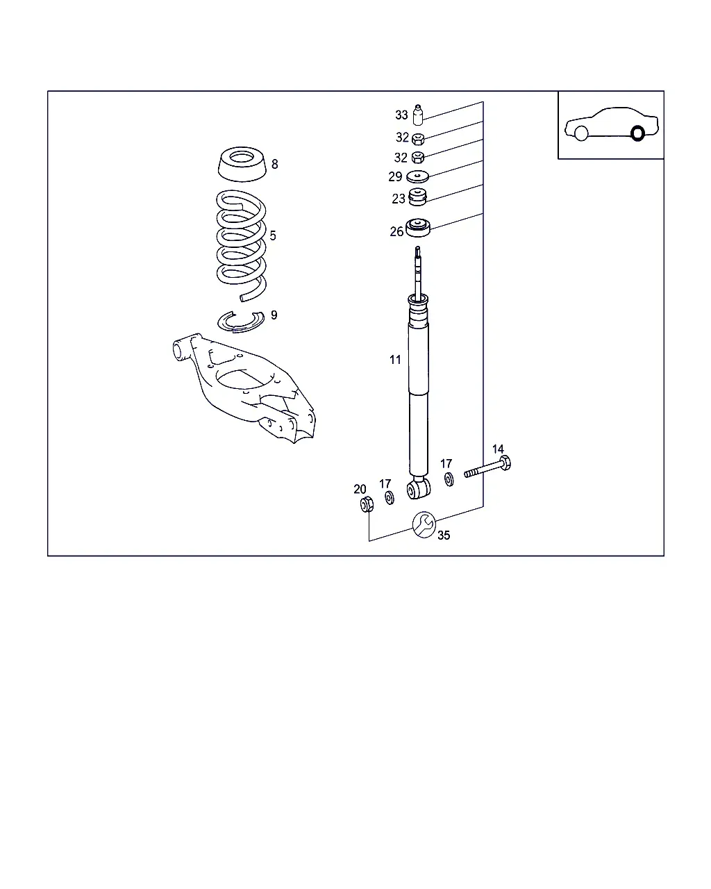 Rear Springs and Suspension diagram