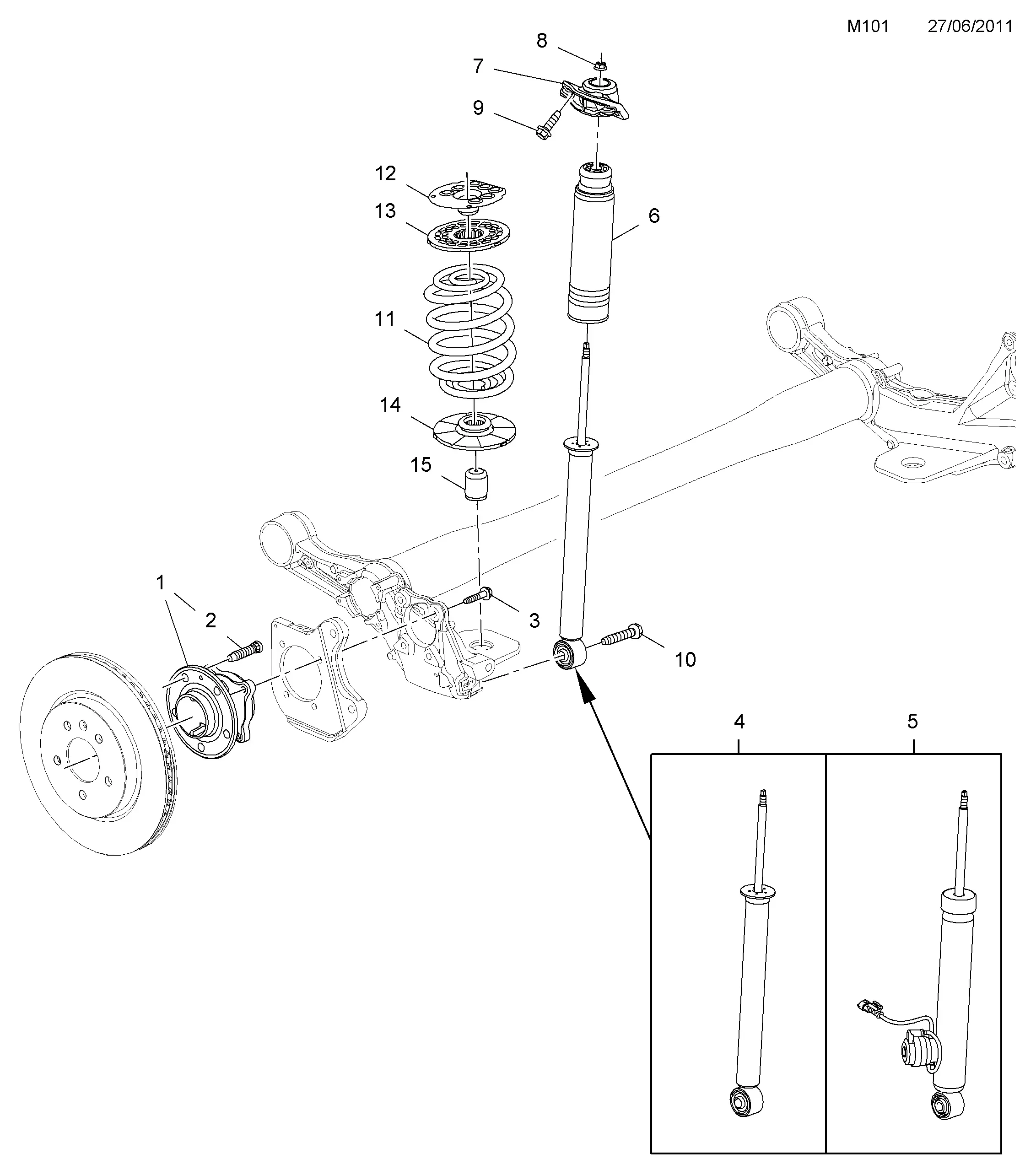Rear Leaf Springs diagram