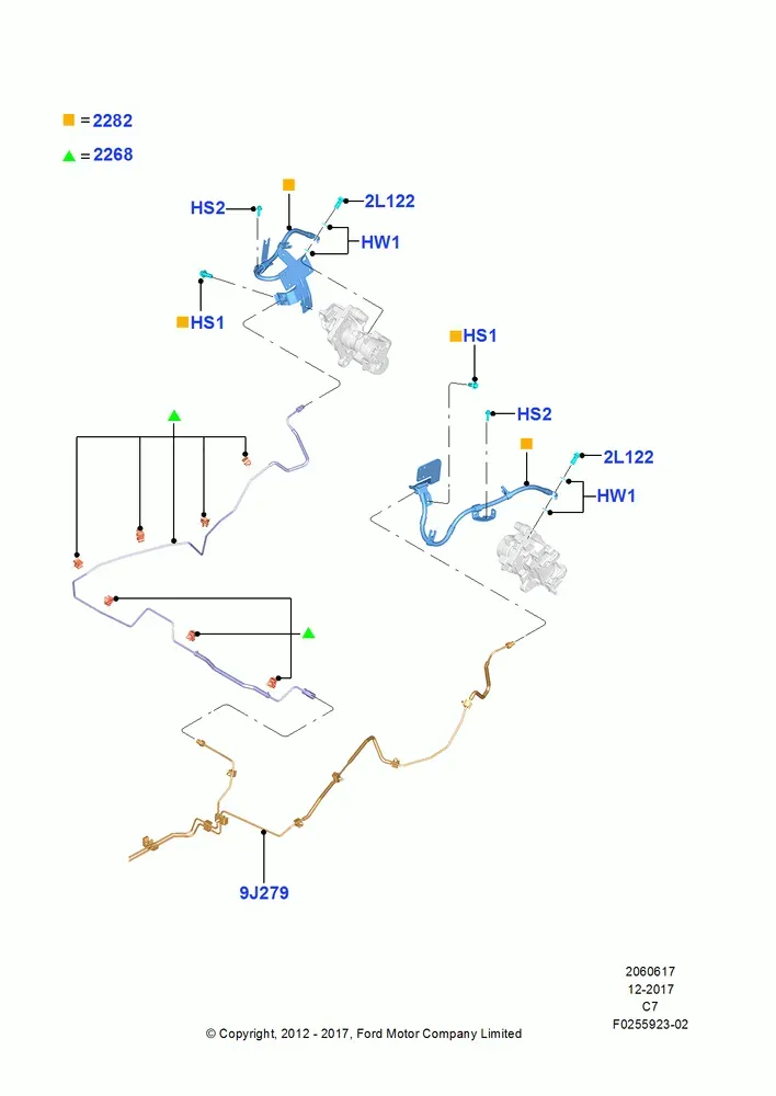 Rear Brake Lines diagram