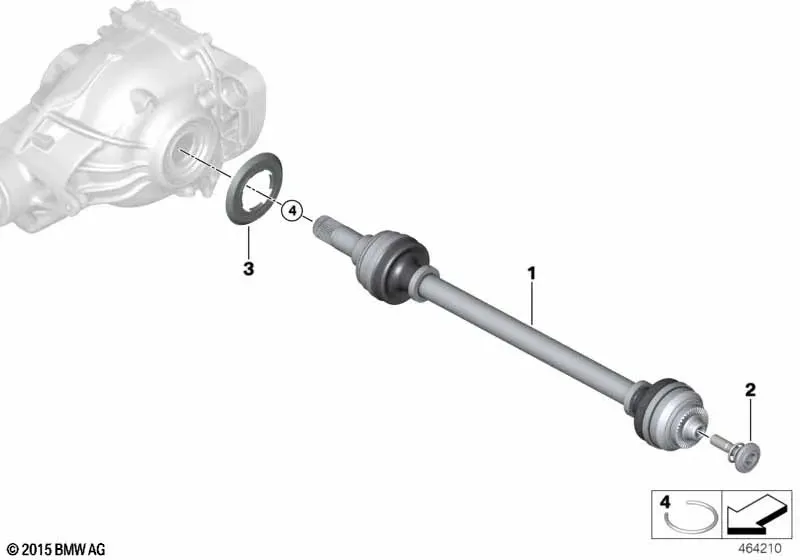 Rear Output Shafts diagram