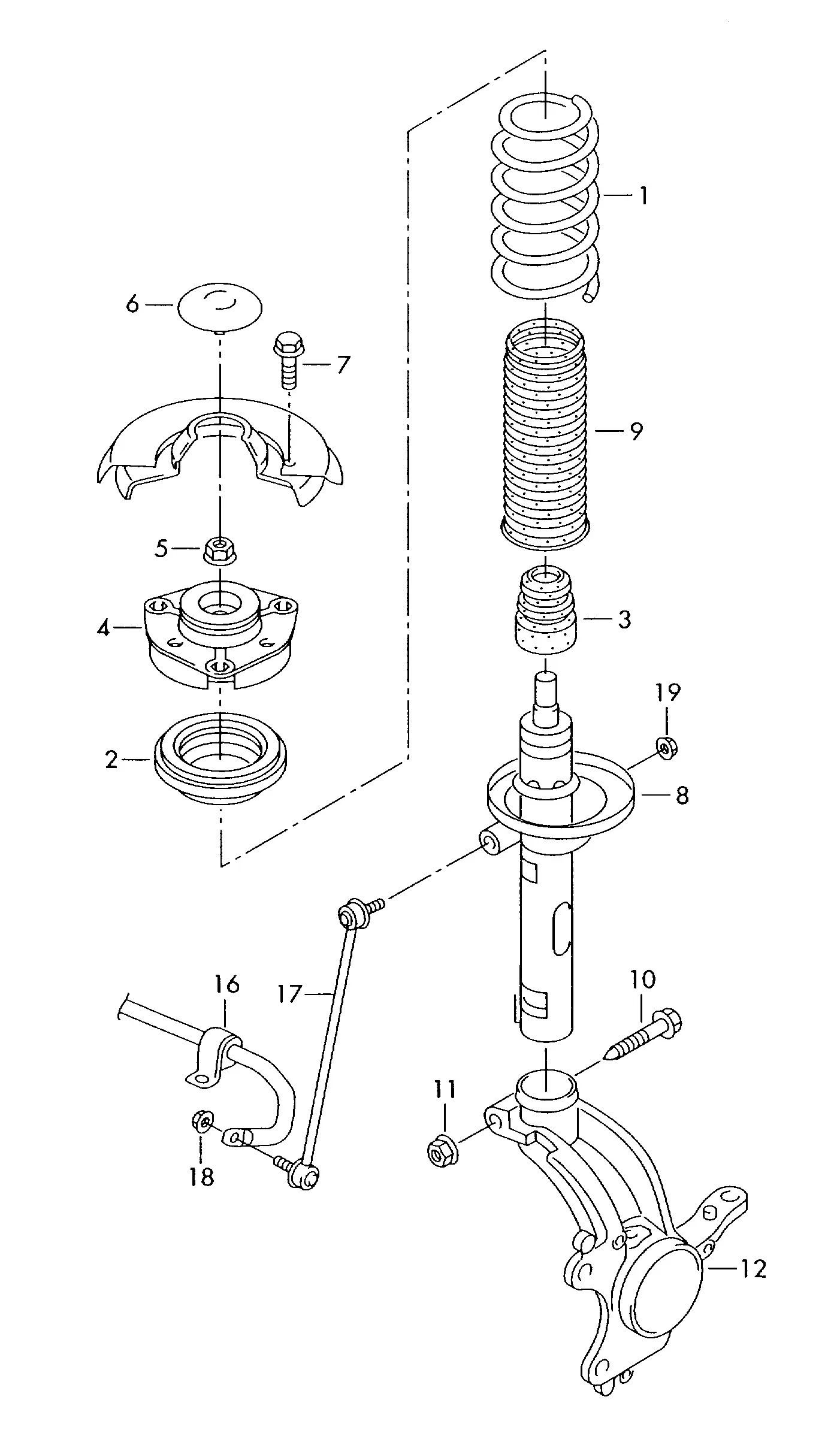 Rear Shock Absorber diagram