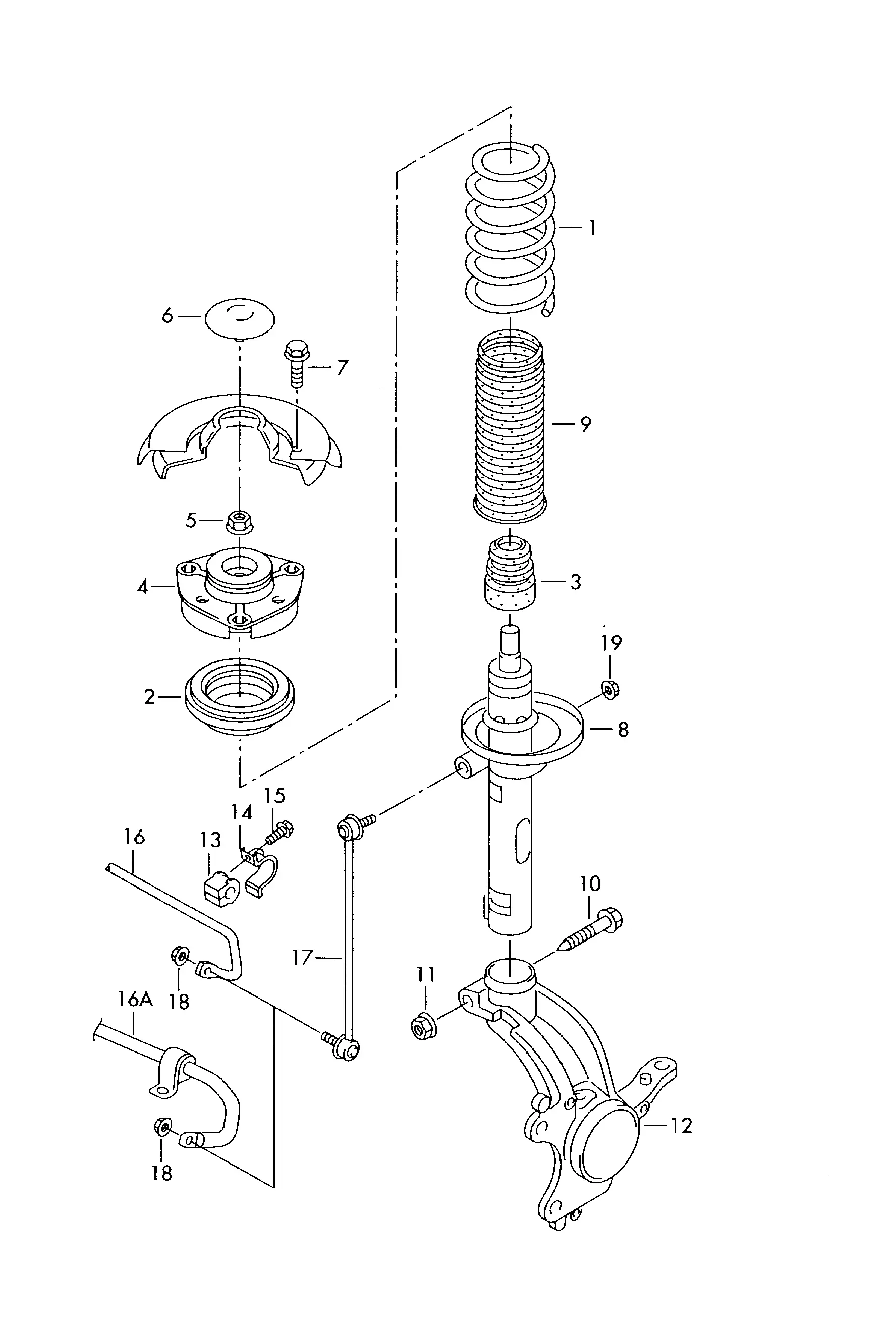 Rear Shock Absorber diagram