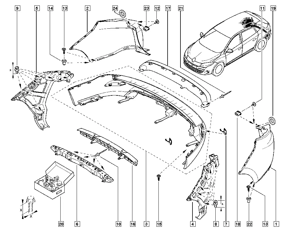 Rear Bumper diagram
