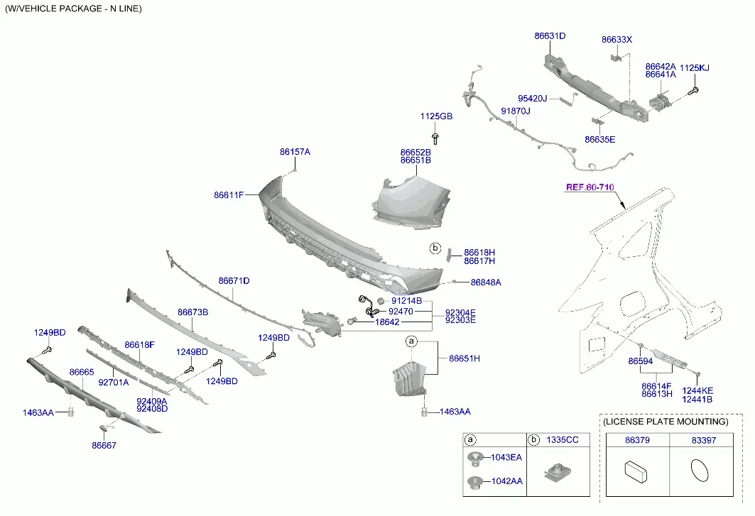 Rear Bumper diagram